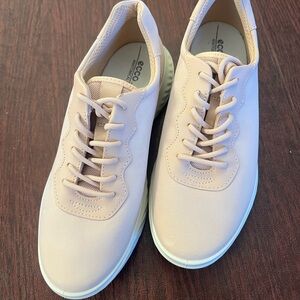 Ecco Women's Rose/Beige color Lace-Up Sneakers.  Never used